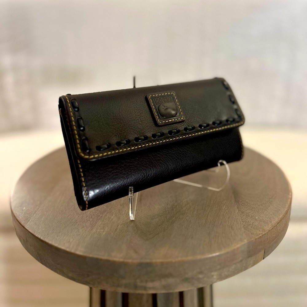 Dooney and Bourke Florentine Continental Clutch Wallet in BROWN TMORO